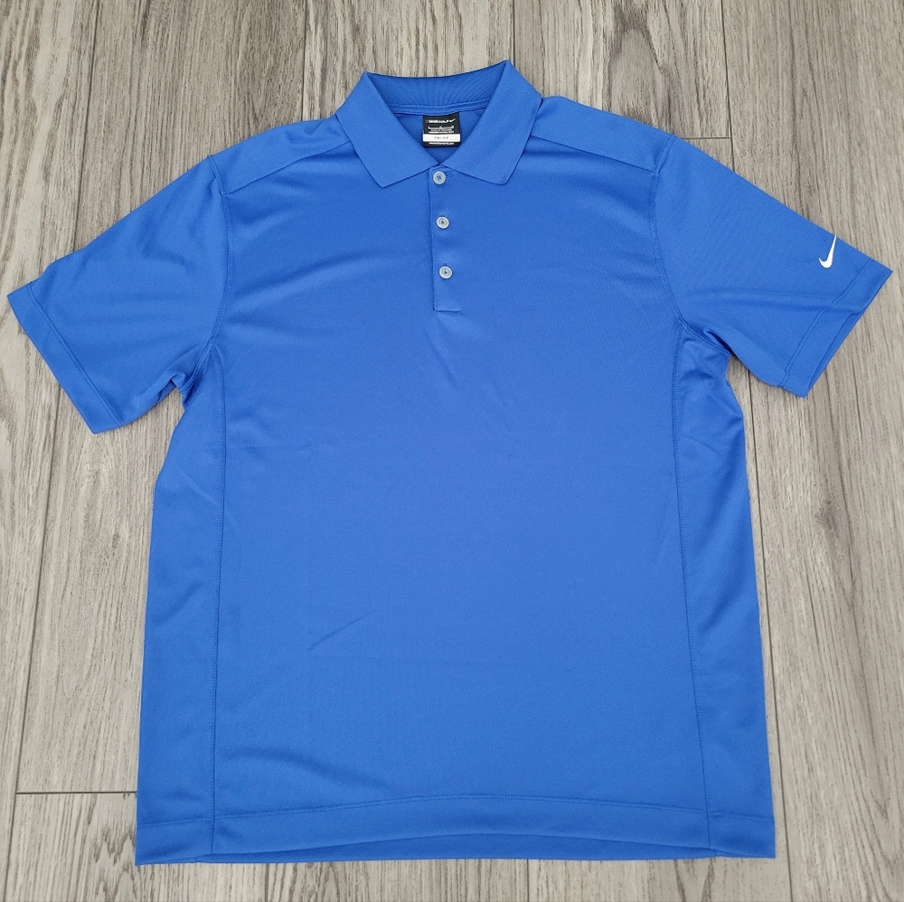 Nike Men's Vibrant Blue Polo Shirt